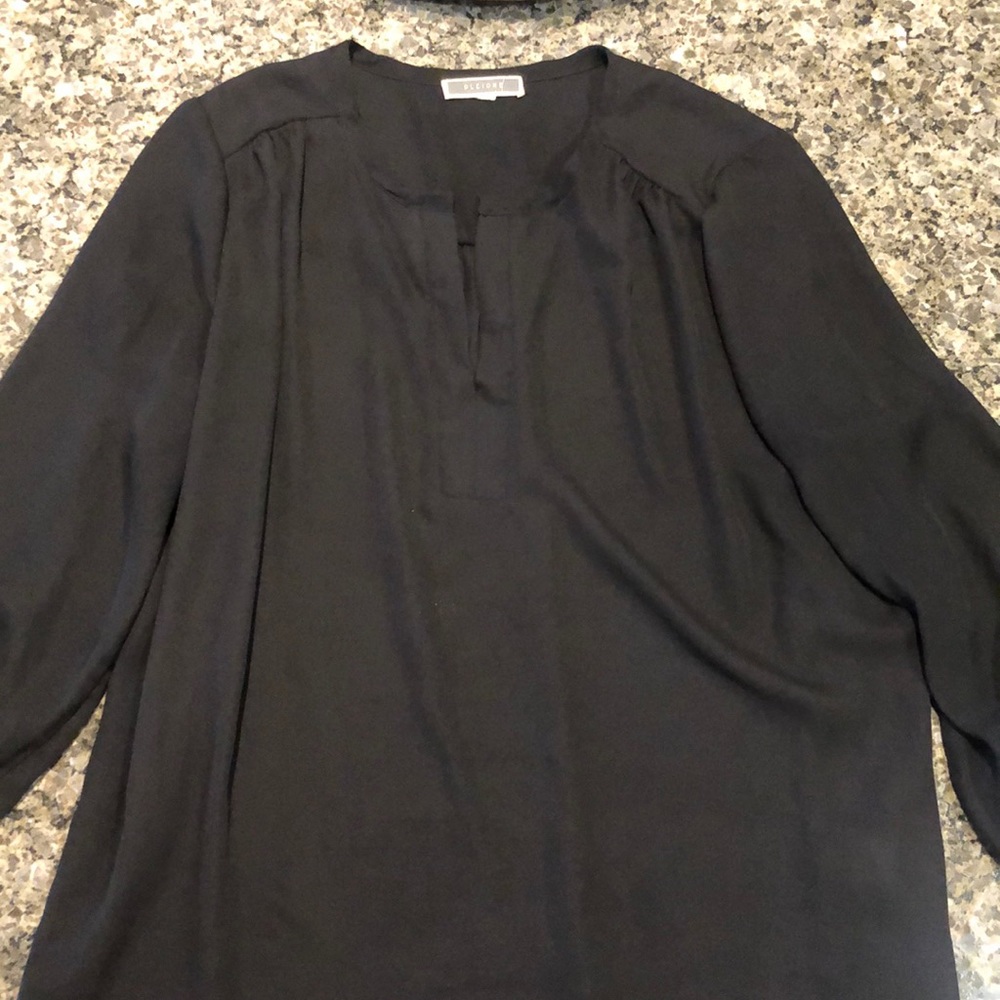 Pleione Women’s Black Blouse - Size M - 3/4 Sleeve